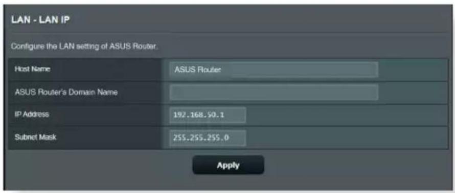 ASUS RTAXE7800 - IP réseau local (LAN) - 1