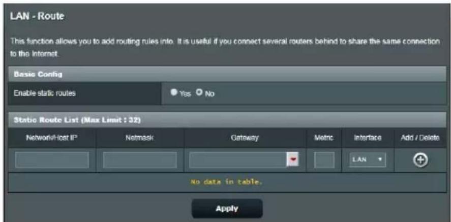 ASUS RTAXE7800 - Routage - 1