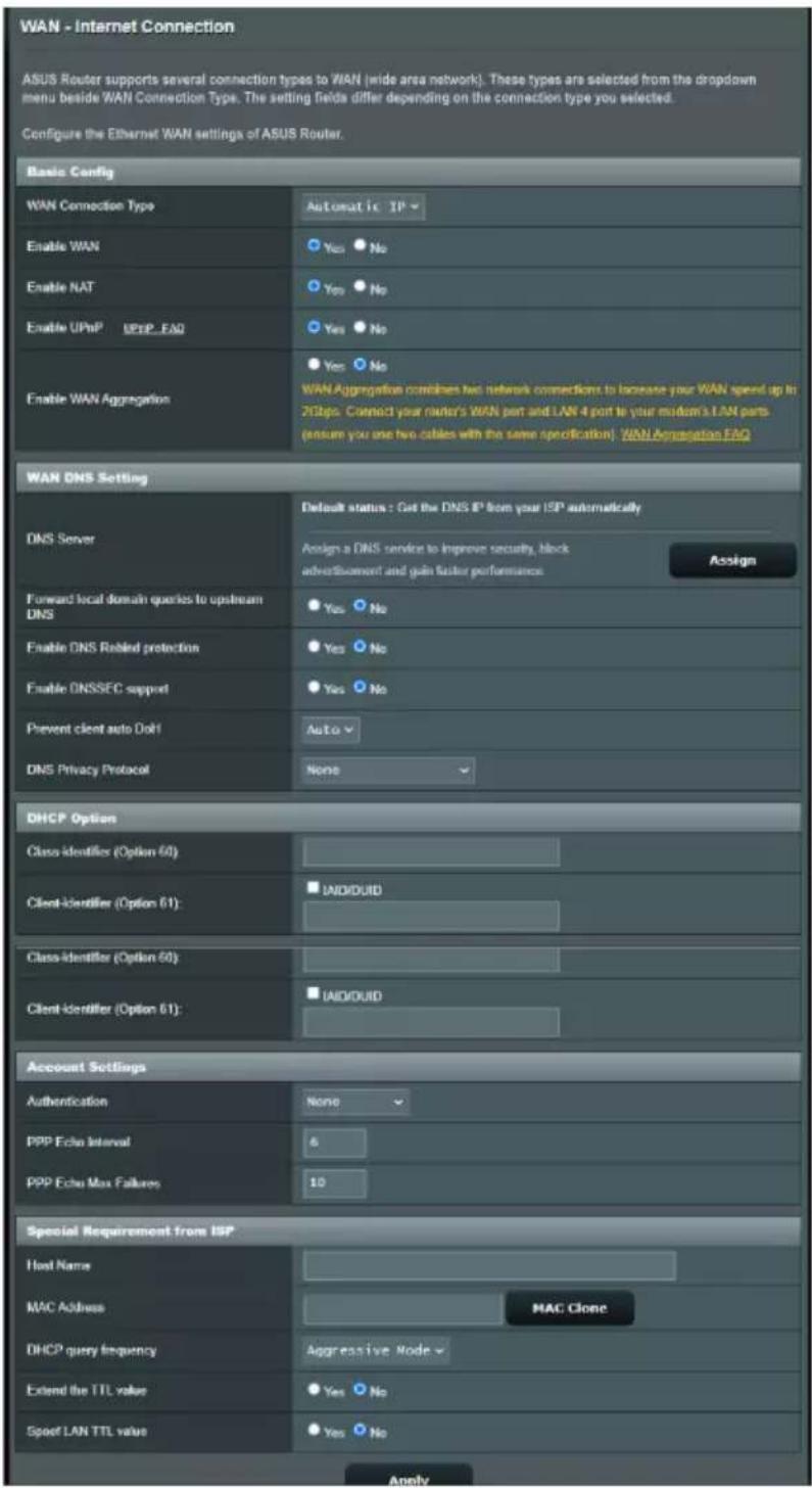 ASUS RTAXE7800 - Connexion internet - 1