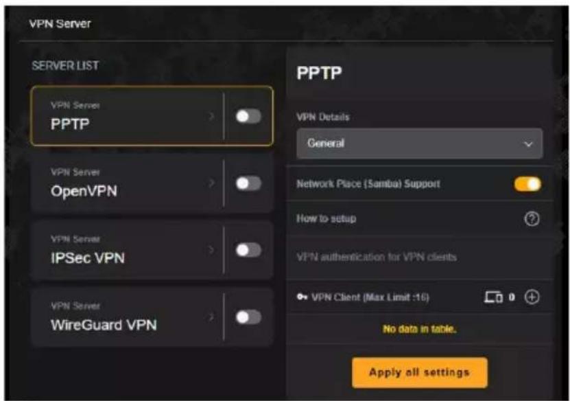 ASUS TUF Gaming TUFAX3000 V2 - VPN - 1