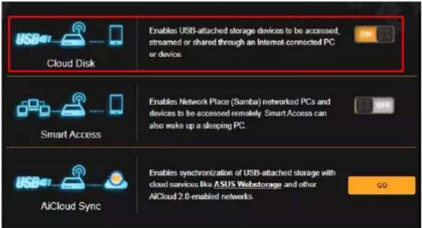 ASUS TUF Gaming TUFAX3000 V2 - Pour créer un disque de stockage dans le cloud : - 1