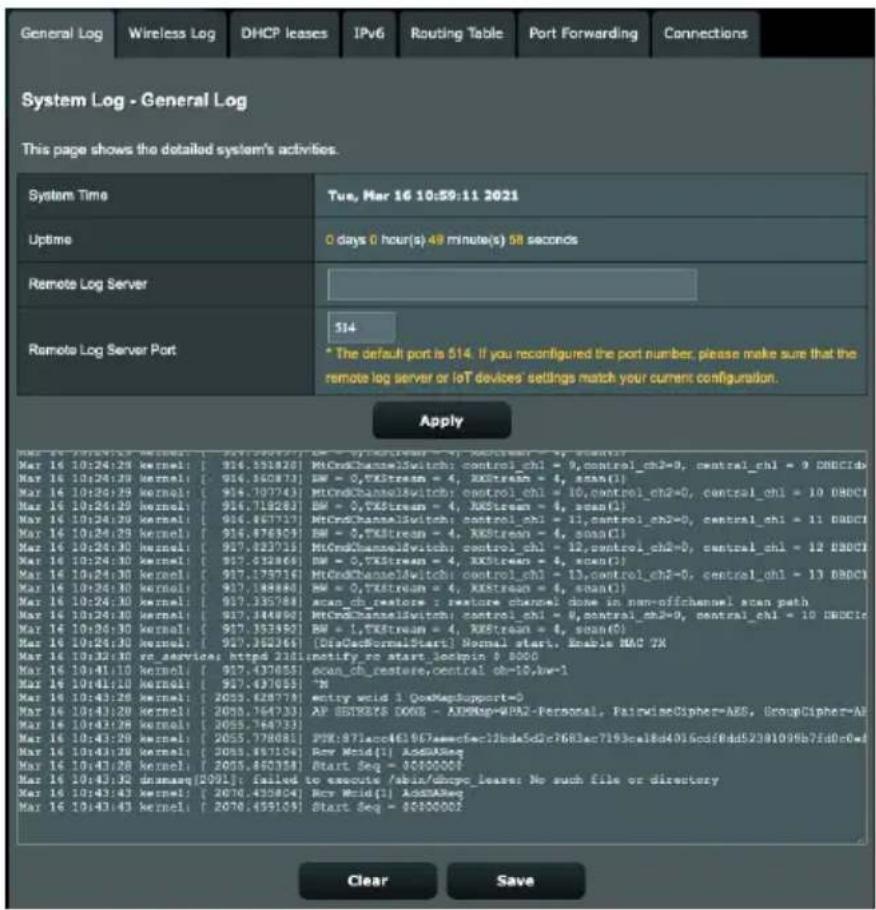 ASUS 4GAX56 - Pour afficher le journal système : - 1