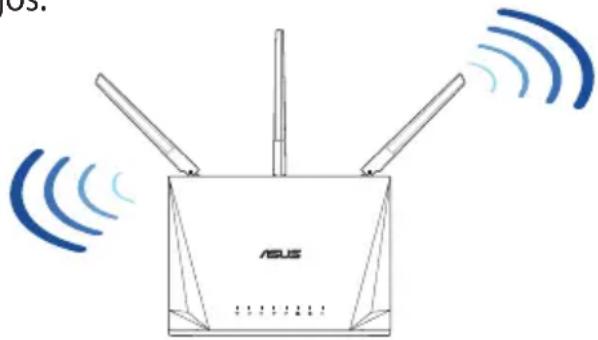 ASUS RTAC1750U - Positlonarea ruteruluiPositlonarea ruterului - 1