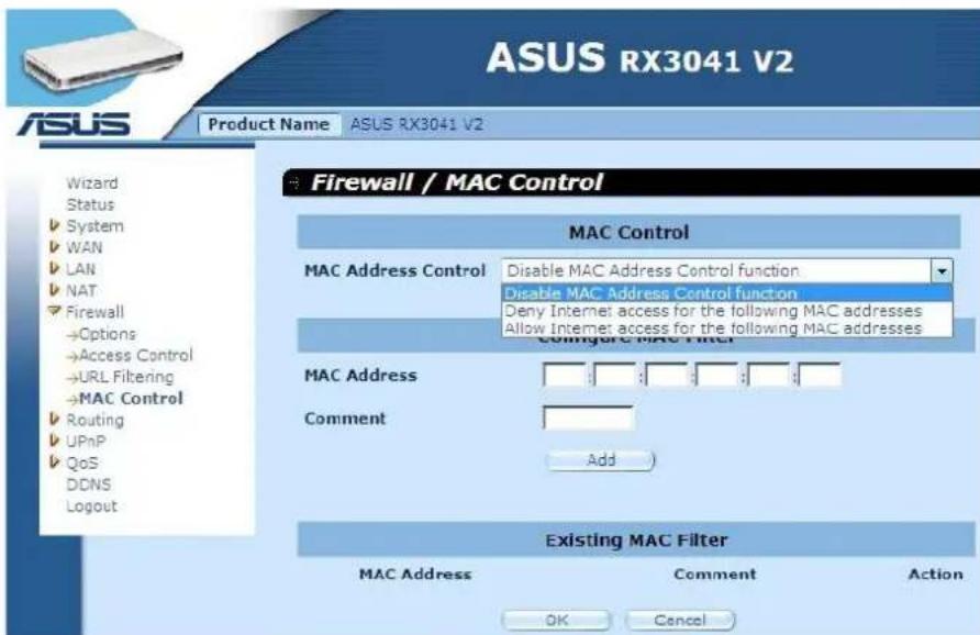 ASUS RX3041 V2 - Contrôle MAC - 1