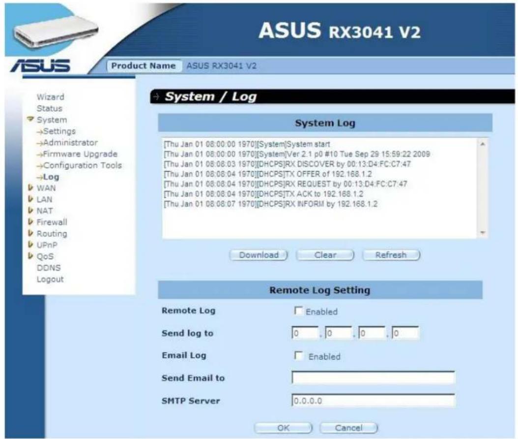 ASUS RX3041 V2 - Historique (log) - 1