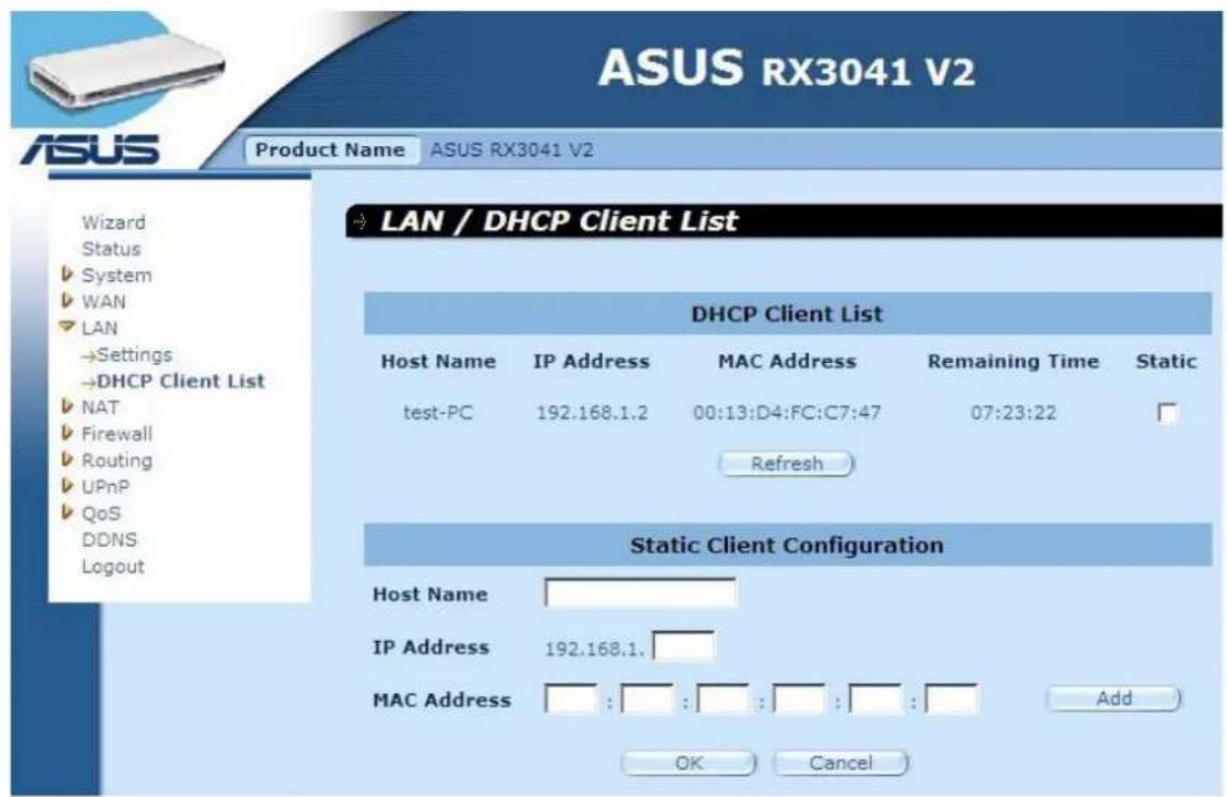 ASUS RX3041 V2 - Client DHCP - 1