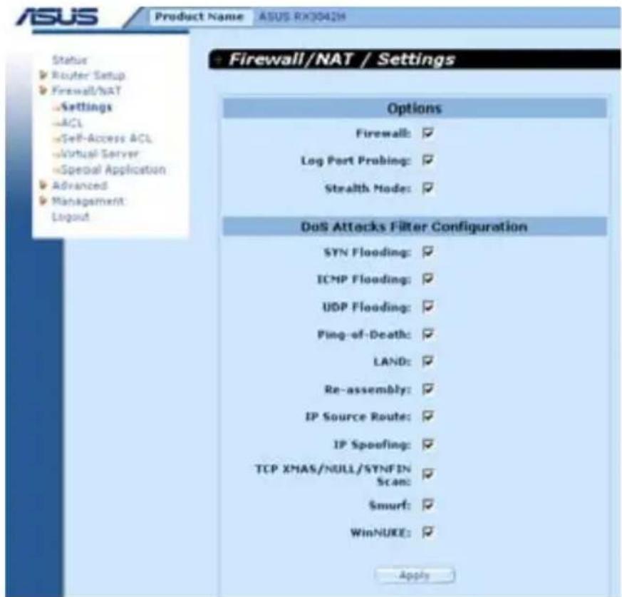ASUS RX3042H - 设置 DoS - 1