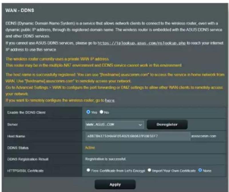 ASUS ZenWiFi XT9 - Service DDNS - 1