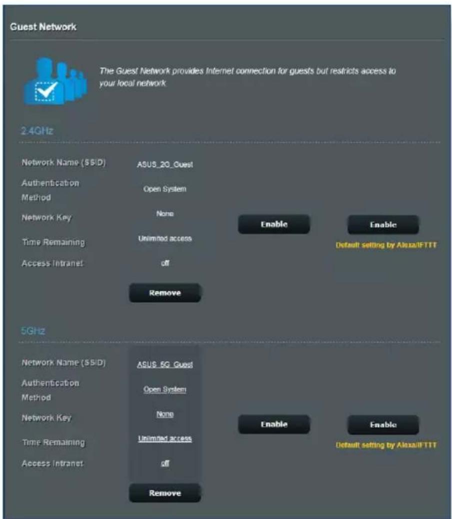 ASUS ZenWiFi XT9 - Pour créer un réseau invite : - 2