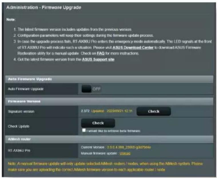 ASUS ZenWiFi XT9 - Mettez à jour le firmware. - 1