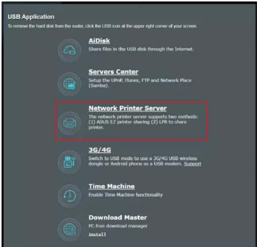 ASUS ZenWiFi XT9 - Utilitaire ASUS EZ printer sharing - 1