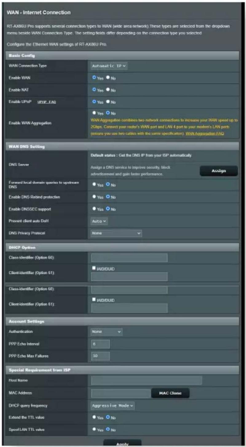 ASUS ZenWiFi XT9 - Connexion internet - 1