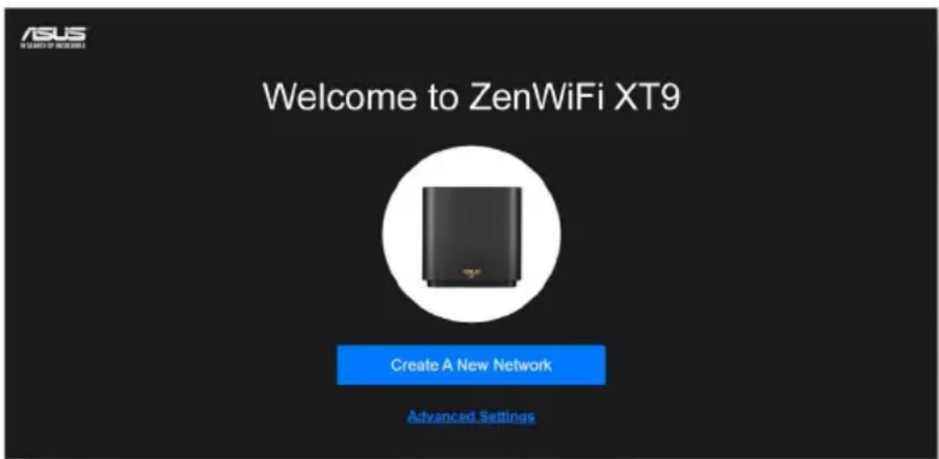 ASUS ZenWiFi XT9 - Utilisation de l'assistant de configuration internet avec autodetection: - 1
