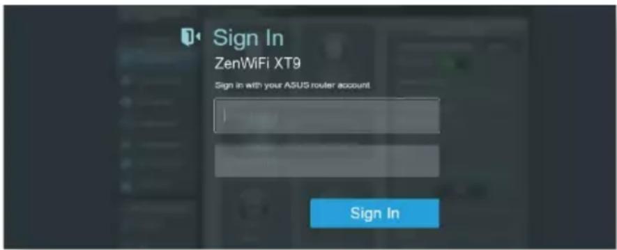 ASUS ZenWiFi XT9 - Pour vous connecter à l'interface de gestion : - 1