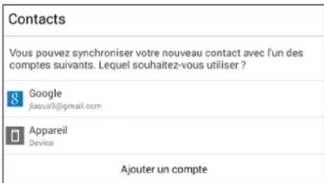 ASUS MeMO Pad 8 ME8110C - Ajouter des contacts - 2