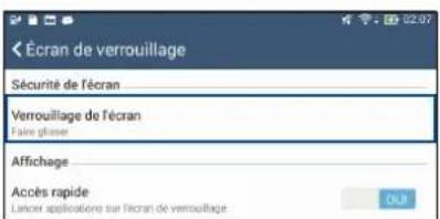 ASUS MeMO Pad 8 ME8110C - Personnaliser l'écran de verrouillage - 2