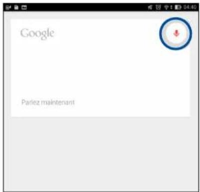 ASUS MeMO Pad 8 ME8110C - Ouvrir l'application Recherche vocale - 2