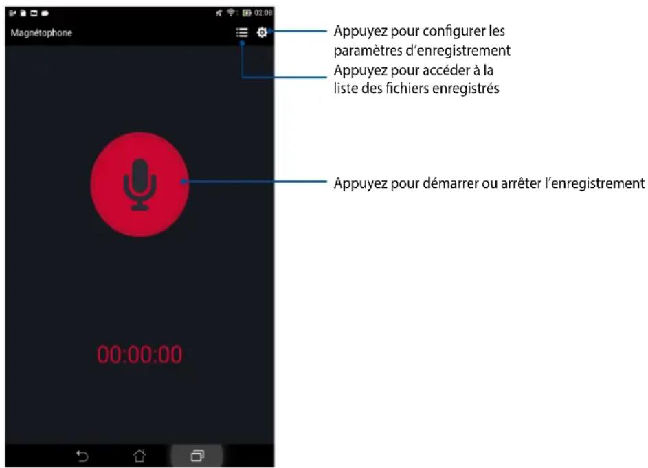 ASUS MeMO Pad 8 ME8110C - Menu principal - 1