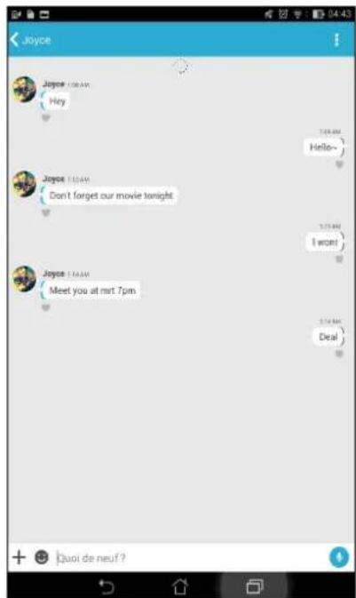 ASUS MeMO Pad 8 ME8110C - Utiliser Conversation sur Omlet - 1