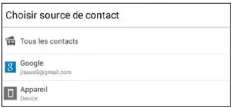 ASUS MeMO Pad 8 ME8110C - Exporter des contacts - 2