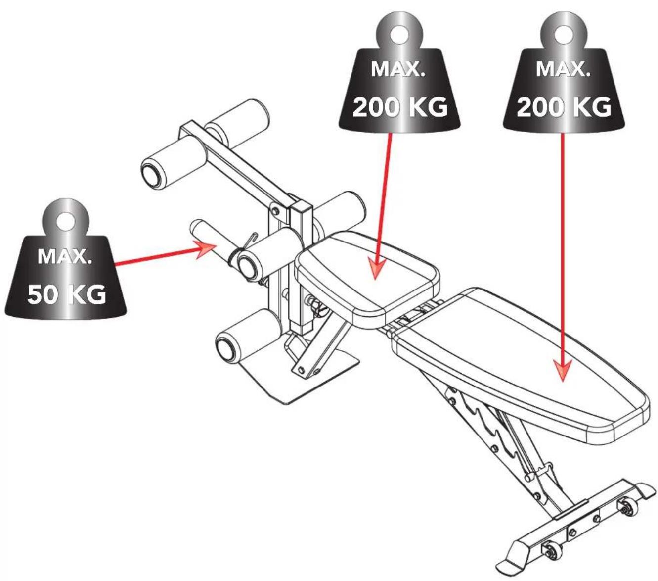 TUNTURI Centuri UB100 Utility Bench - W-1 - 1