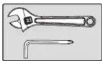 TUNTURI Centuri UB100 Utility Bench - Serrer les écrous et les boulons/vis - 1