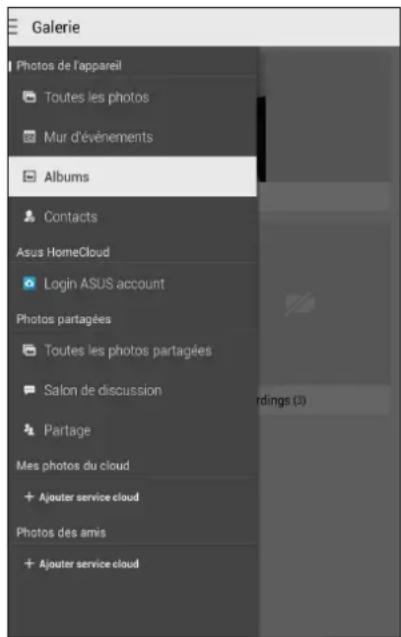 ASUS ZenFone A501CG - Accéder aux images de vos réseaux sociaux ou stockées en ligne - 1