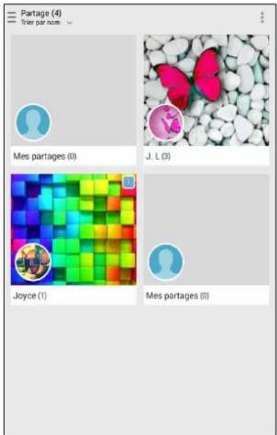 ASUS ZenFone A501CG - Afficher les photos partagées par un contact spécifique - 1