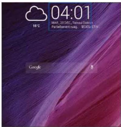 ASUS ZenFone A501CG - Ouvrir l'application Horloge - 1