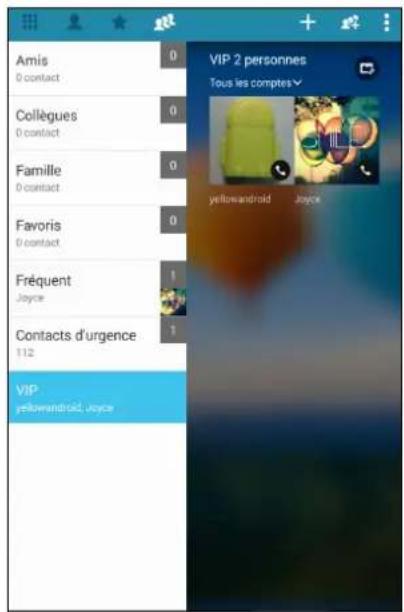 ASUS ZenFone A501CG - Définir un contact en tant que VIP à partir de l'écran VIP - 2