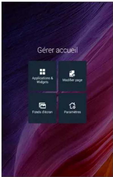 ASUS ZenFone A501CG - Personnaliser l'écran d'accueil - 1