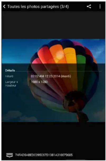 ASUS ZenFone A501CG - Visualiser les informations de localisation d'une photo - 2