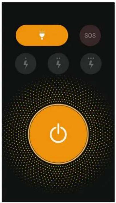 ASUS ZenFone A501CG - Menu des options de la lampe torche - 1
