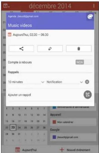 ASUS ZenFone A501CG - Accepter ou décliner une invitation - 1