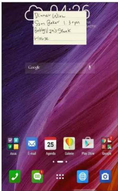 ASUS ZenFone A501CG - Mémos - 2
