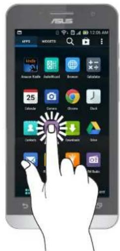 ASUS ZenFone A501CG - Ouvrir une application ou sélectionner un élément - 1