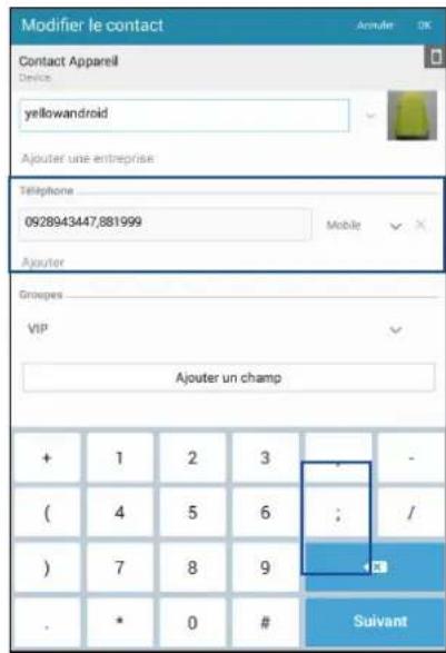 ASUS ZenFone A501CG - Spécifier un numéro de poste - 1