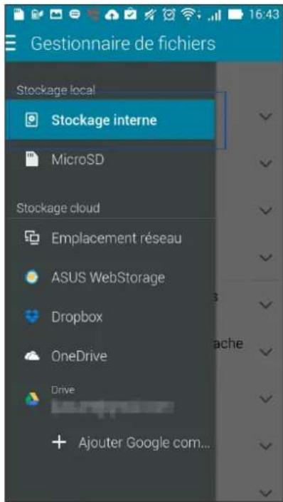 ASUS ZenFone A500KL - Accéder au support de stockage interne - 1
