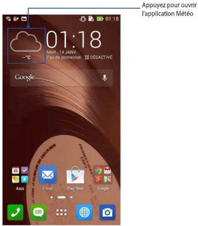 ASUS ZenFone A500KL - Météo - 1