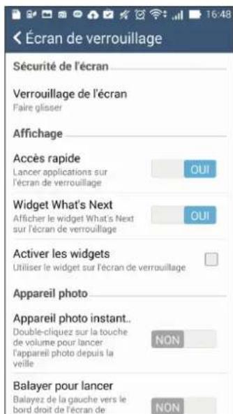 ASUS ZenFone A500KL - Configuration des autres options de sécurité - 1