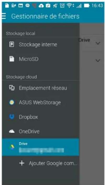 ASUS ZenFone A500KL - Accéder à un service de stockage sur le nuage - 1