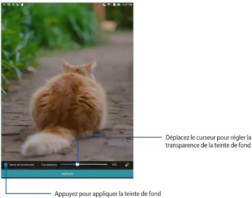 ASUS ZenFone Go ZB690KG - Modifier le fond d'écran et sa teinte - 2