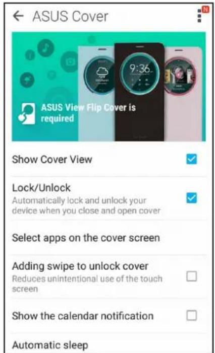 ASUS ZenFone Go TV ZB551KL - Configurer les paramètres de couvercle ASUS - 1