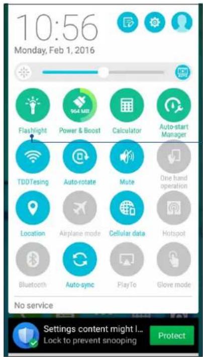 ASUS ZenFone Go TV ZB551KL - Lampe torche - 1
