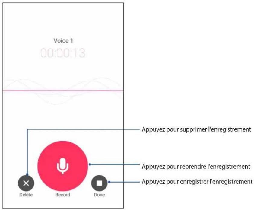ASUS ZenFone Go TV ZB551KL - Suspendre un enregistrement - 1