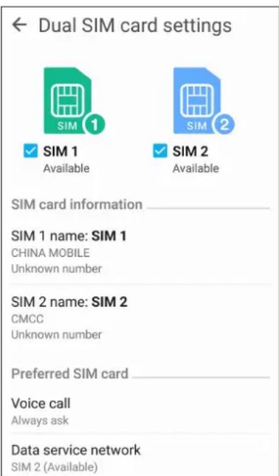 ASUS ZenFone Go TV ZB551KL - Fonctionnalités multi SIM - 1