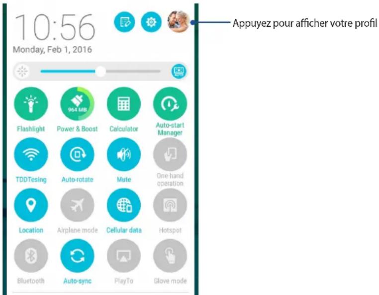 ASUS ZenFone Go TV ZB551KL - Créer un profil - 1