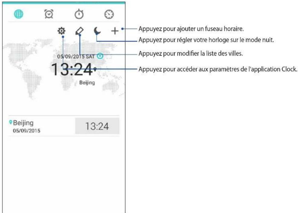 ASUS ZenFone Go TV ZB551KL - Ouvrir l'application Horloge - 2