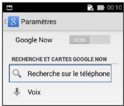 ASUS ZenFone A400CG - Personnaliser les paramètres de recherche vocale sur le téléphone - 2