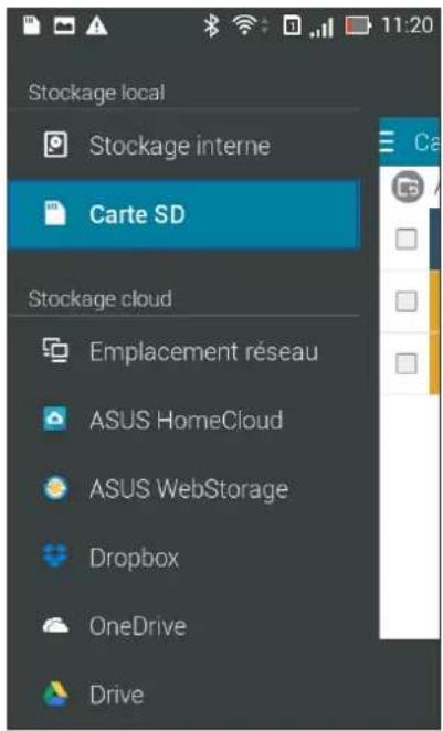ASUS ZenFone A400CG - Accéder au support de stockage externe - 1